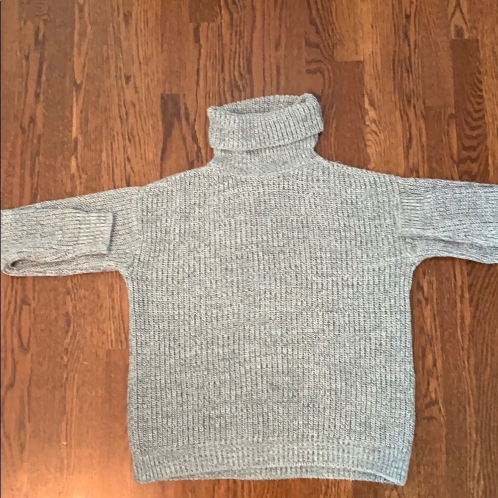 Oversized gray don’t ask why turtle neck sweater